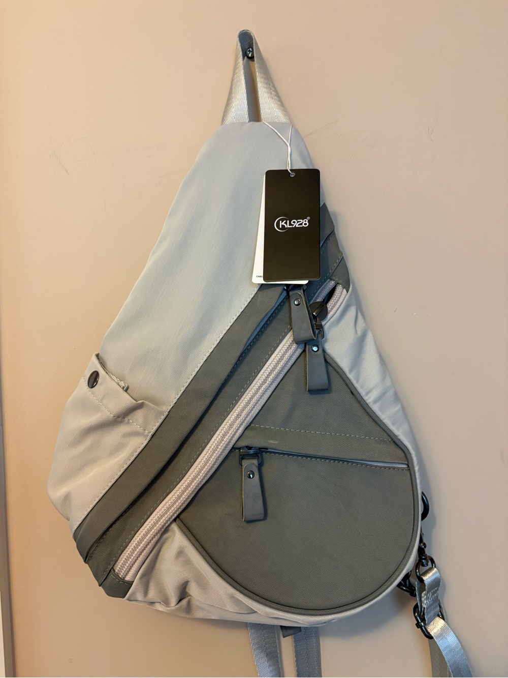 KL 928 Light Gray Sling Belt Bag - Casual Crossbody NWT